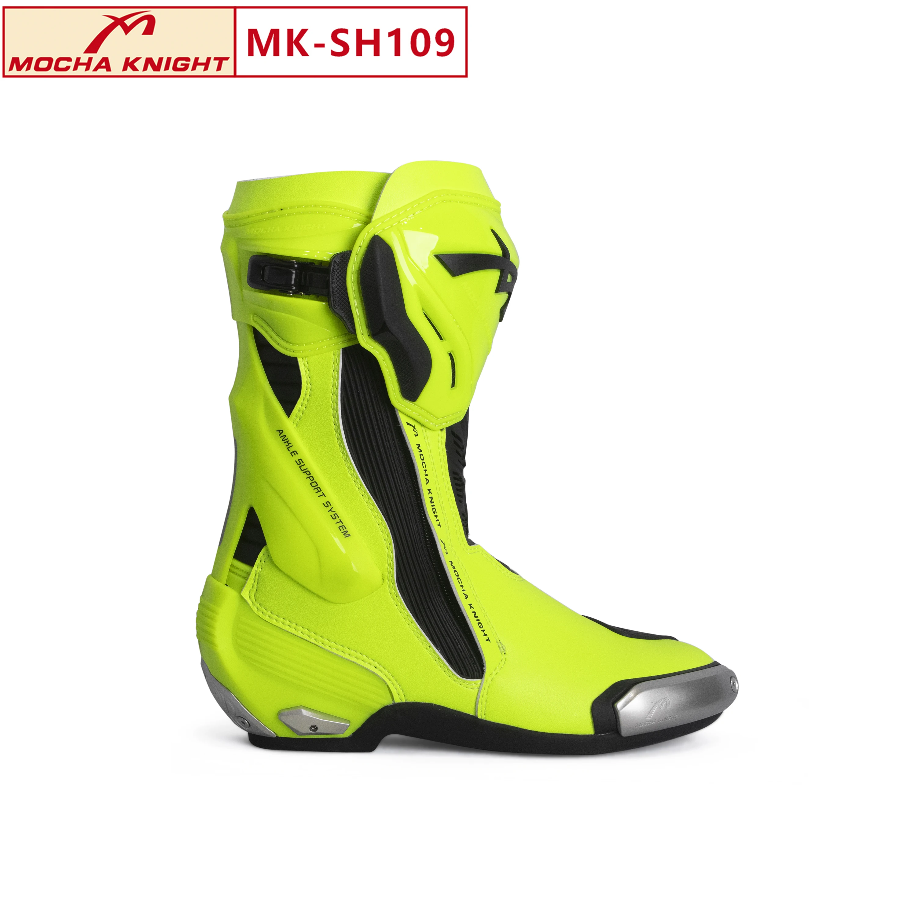 BENKIA MK-SHW109 Motorcycle Riding Boots Men Women Waterproof Anti-slip Breathable Protective Shockproof Wear-resistant Moto