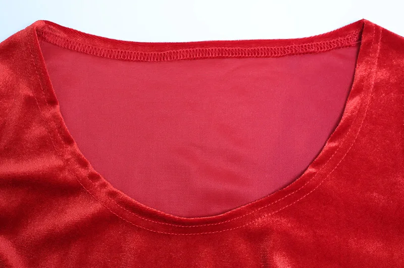 Women Red Velvet Bodycon Maxi Party Dress with Scarf Elegant O Neck Full Sleeve Slim Evening Gown Birthday Long Robe Vestidos