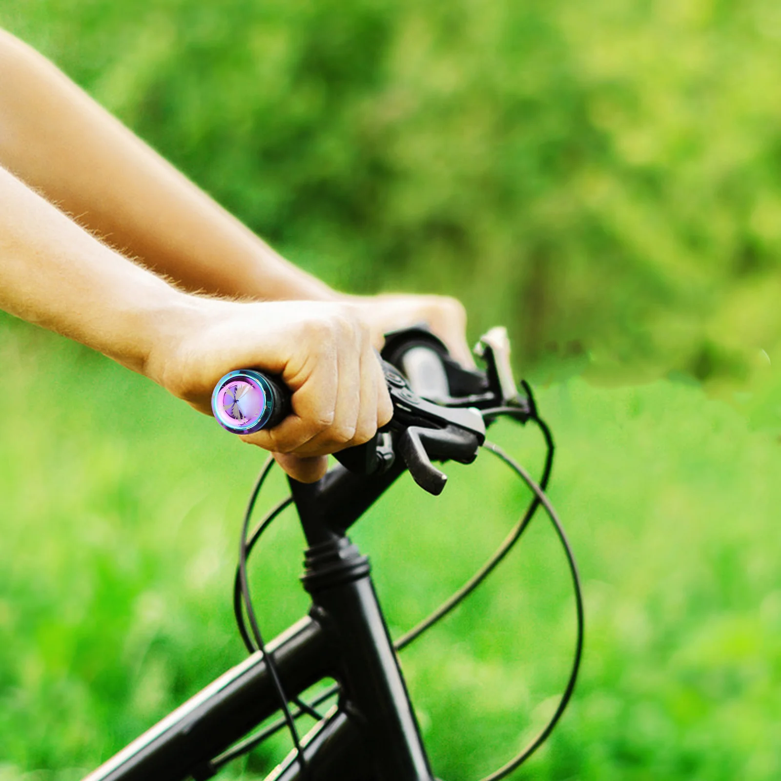 2 قطعة المقود الألومنيوم نهاية المقابس دراجة هوائية جبلية بار نهاية قبعات مقبض قبضة السدادات الدراجات اكسسوارات الطريق دراجة المقود قبعات