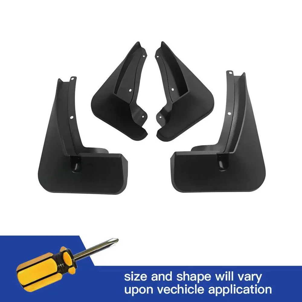 

4Pcs Front & Rear Mud Flaps Splash Guards Mudguards Black For VW Volkswagen Teramonts 2021