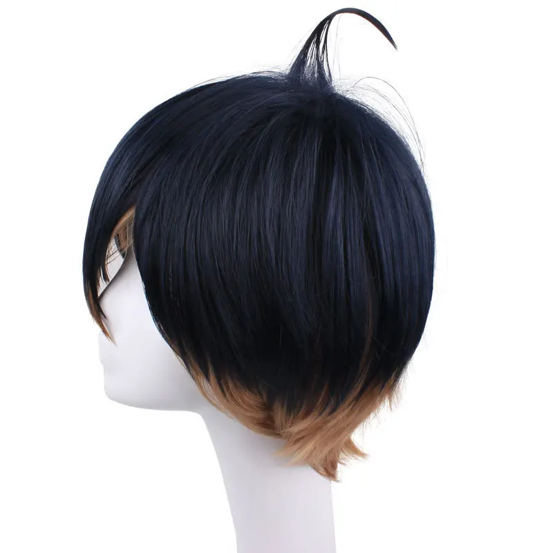 Peluca Liangyan A3 música juego móvil Dui Bing Zhen Cheng estilo de pelo tonto Color degradado peluca Cosplay