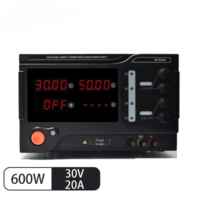 

Black 30V 20A 30A 50A 60A 80A 100A 150A 200A High Precision Wide Range Adjustable DC Regulated Laboratory Power Supply