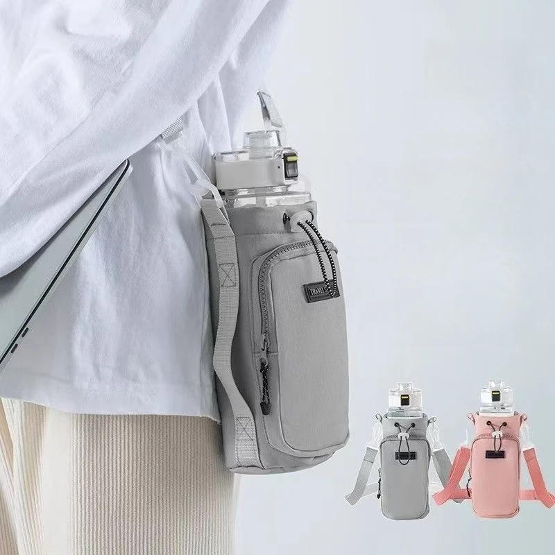 

Portable Water Bottle Bag with Adjustable Shoulder Strap Thermal Vacuum Mug Cup Sleeve Cup Insulated Protective Cover