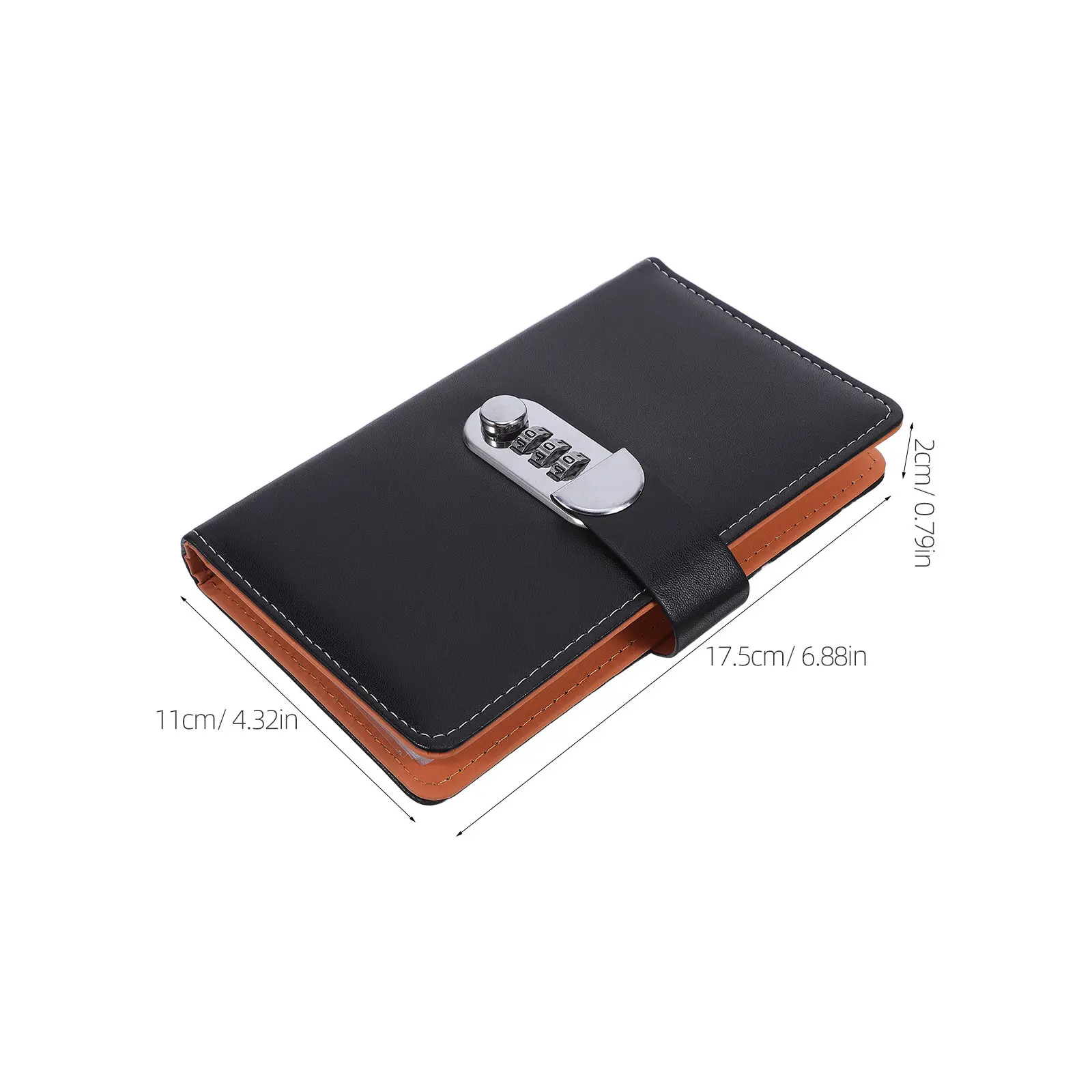 Password Book with Combination Lock Small 6.88x4.32in Refillable Money Saving Book Lockable Notebook Case for Office Home Travel view 4