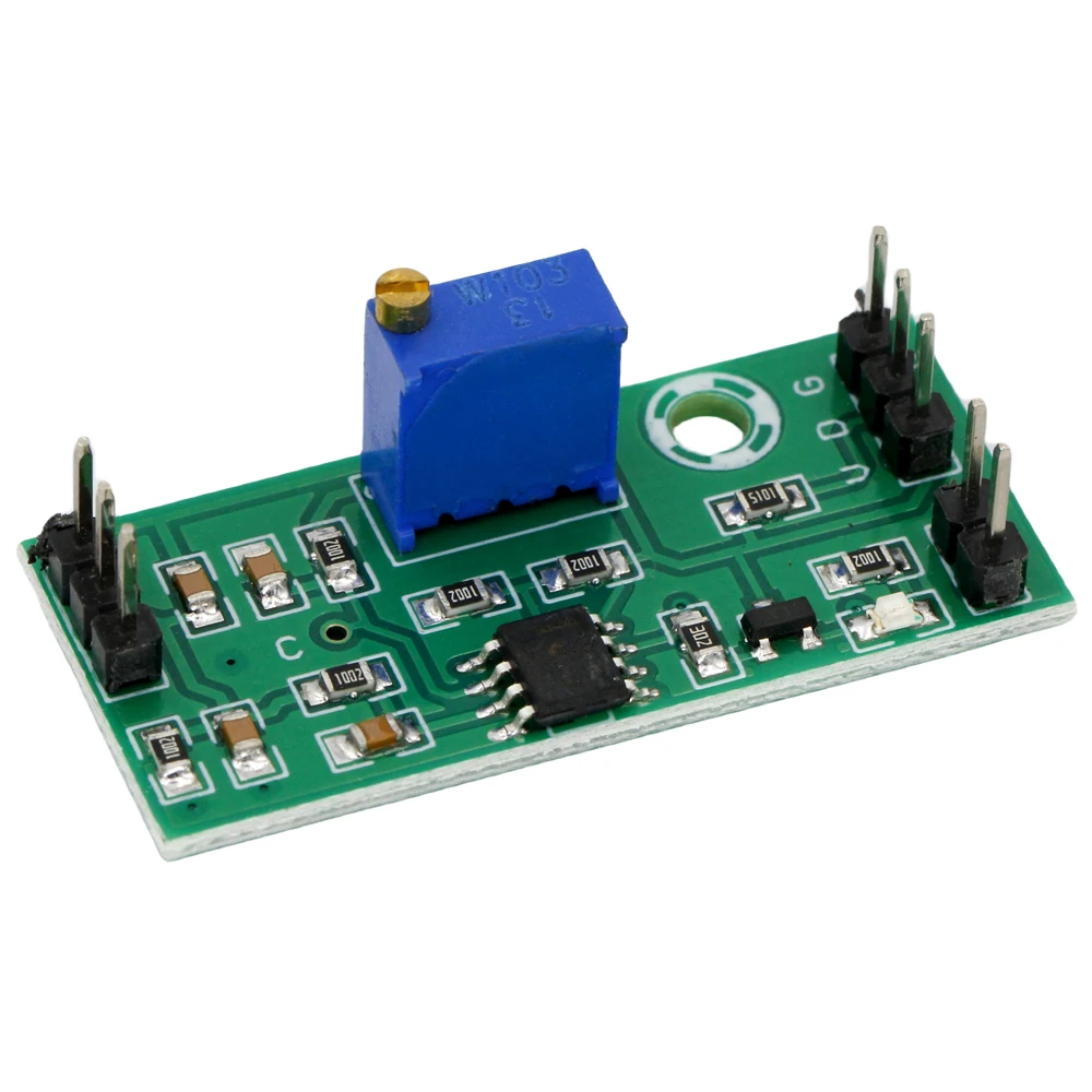 LM393 Voltage Comparator Module 4.5-28V Signal Waveform Adjustable High Low Level/Load Drive Dual Channel High Voltage Module