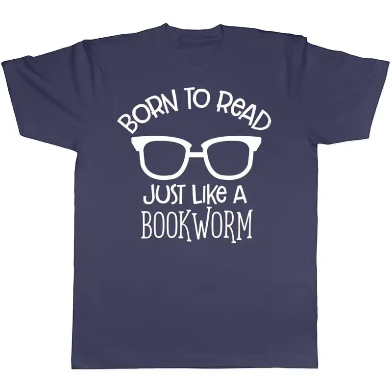 Born to Read Just Like a Bookworm Mens Short Sleeve T-Shirt