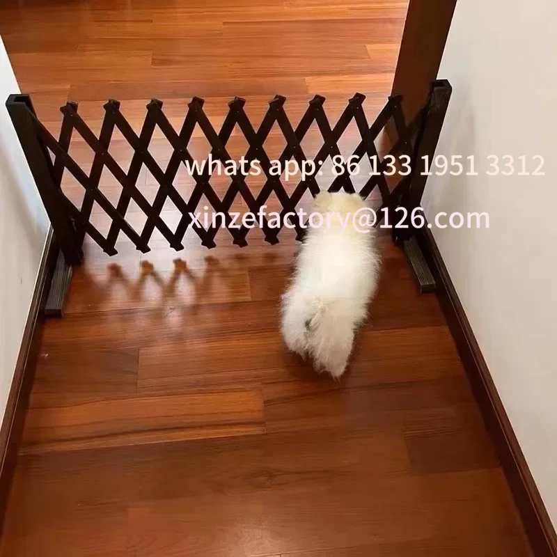 

Customizable Adjustable Wooden Pet Barrier Gate,Extendable Dog & Cat Fence for Bedroom,Patio,Living Room,Easy Assembly