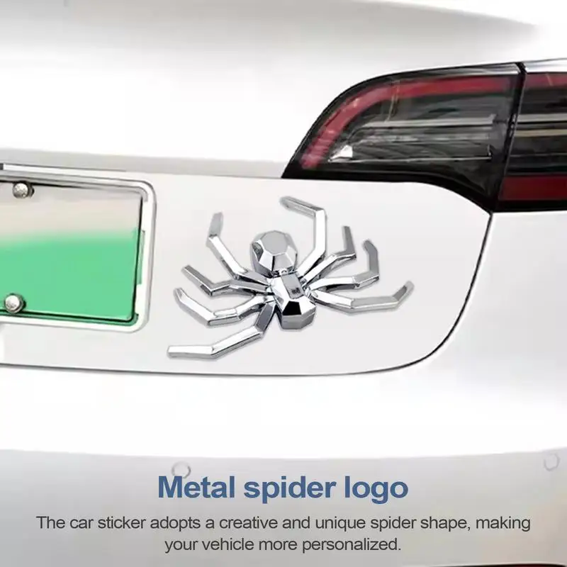 

3D Spider Emblem For Car 3D Rear Door Badges Sticker Automotive Decals Auto Badges Decorative Decal Sticker For Window Car Truck