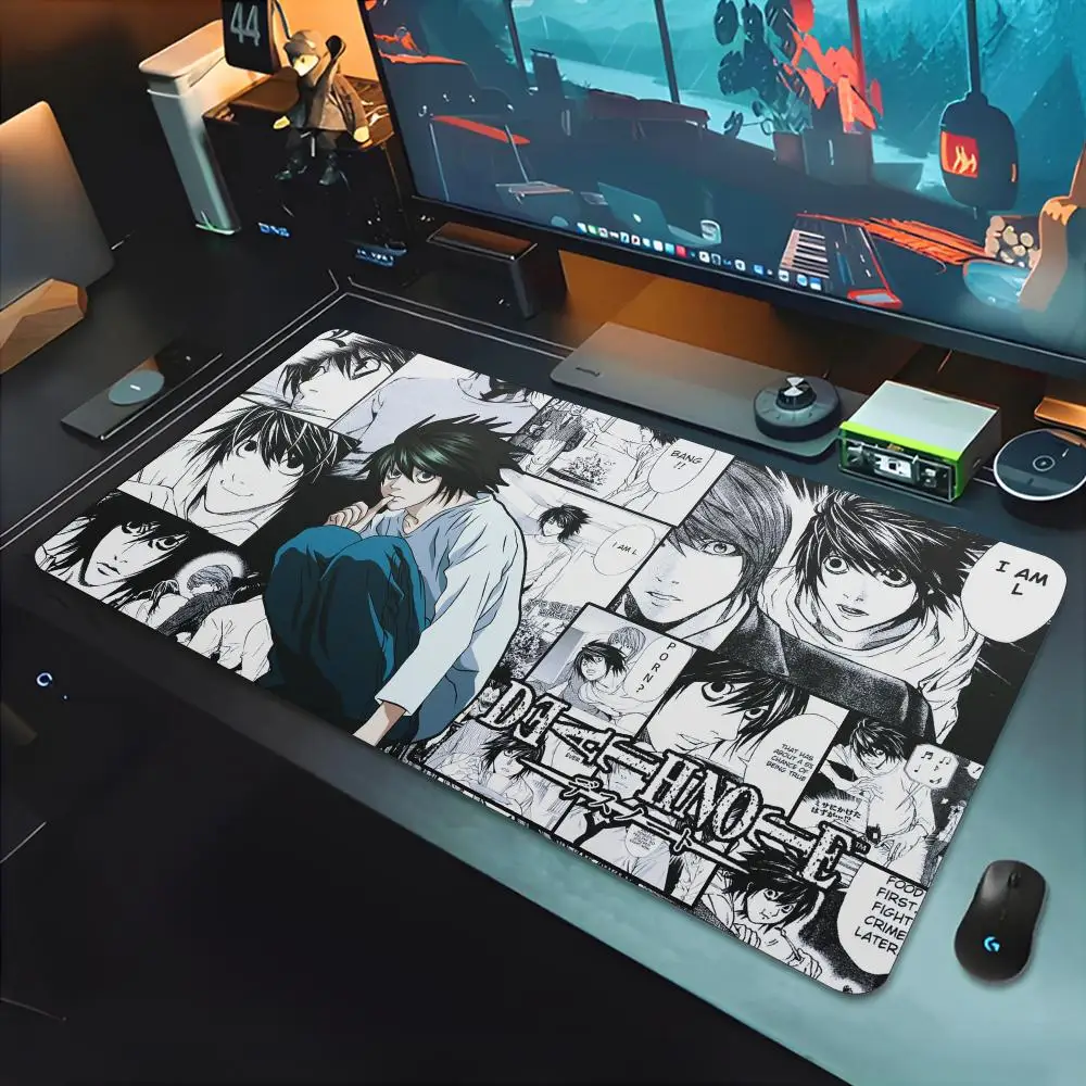 Death Note Mouse Pad Gamer Keyboard Mat Pads Gaming Desk Protector Laptops Large Mousepad Cartoon Deskmat