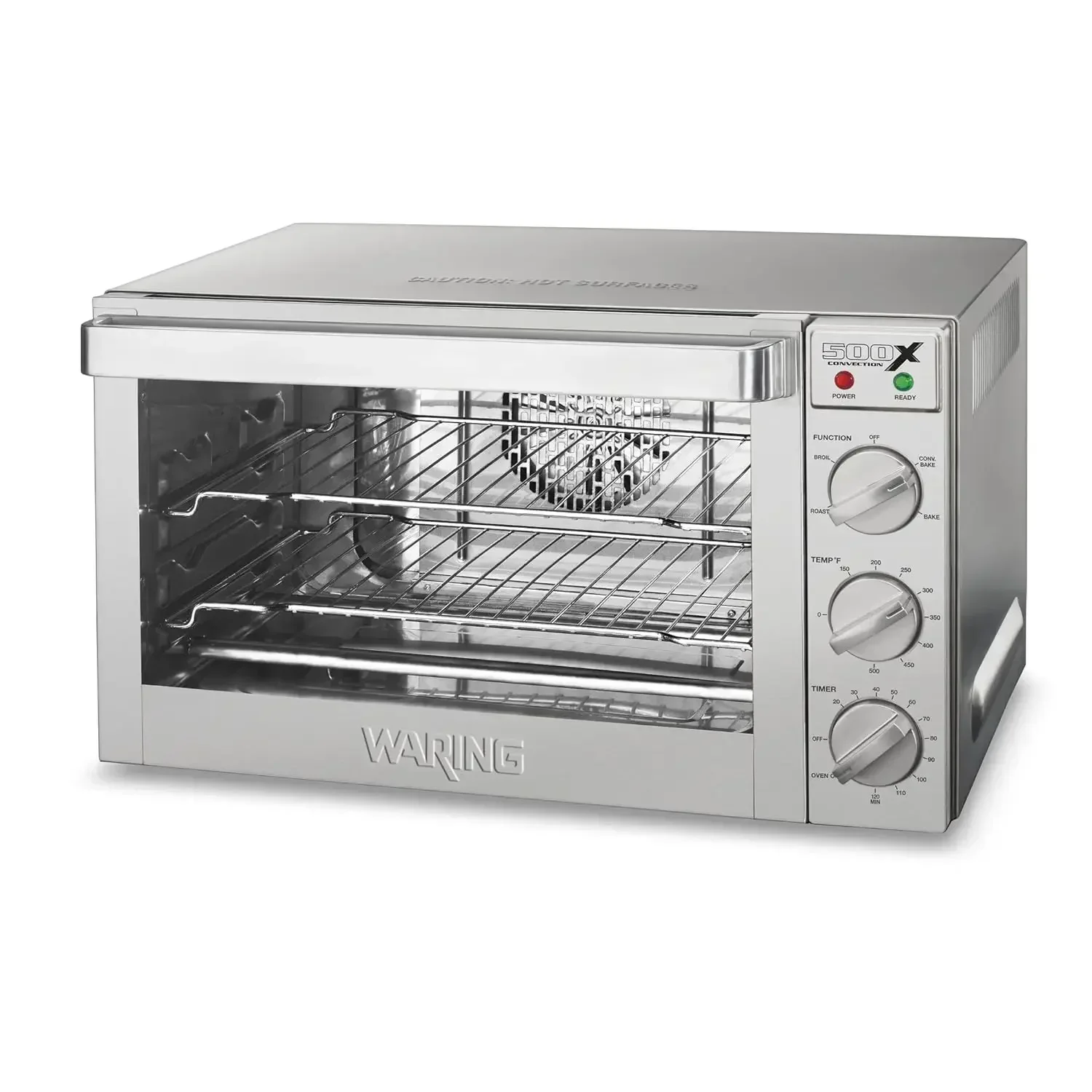 Waring Commercial WCO500X Half Size Pan Convection Oven, 120V, 5-15 Phase Plug, Steel