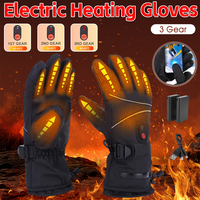 Winter Electric Heated Gloves Ski Gloves Waterproof Gloves with Touchscreen Function Thermal Gloves Warm Motorcycle Snow Gloves