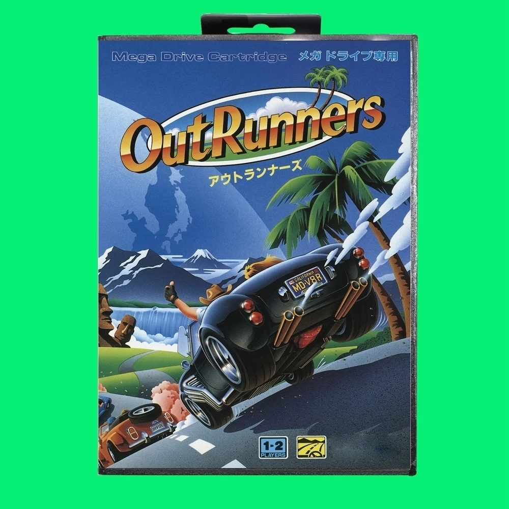 

Outrunners Game Cartridge 16bit MD Game Card With JP Cover Retail Box For Sega Mega Drive