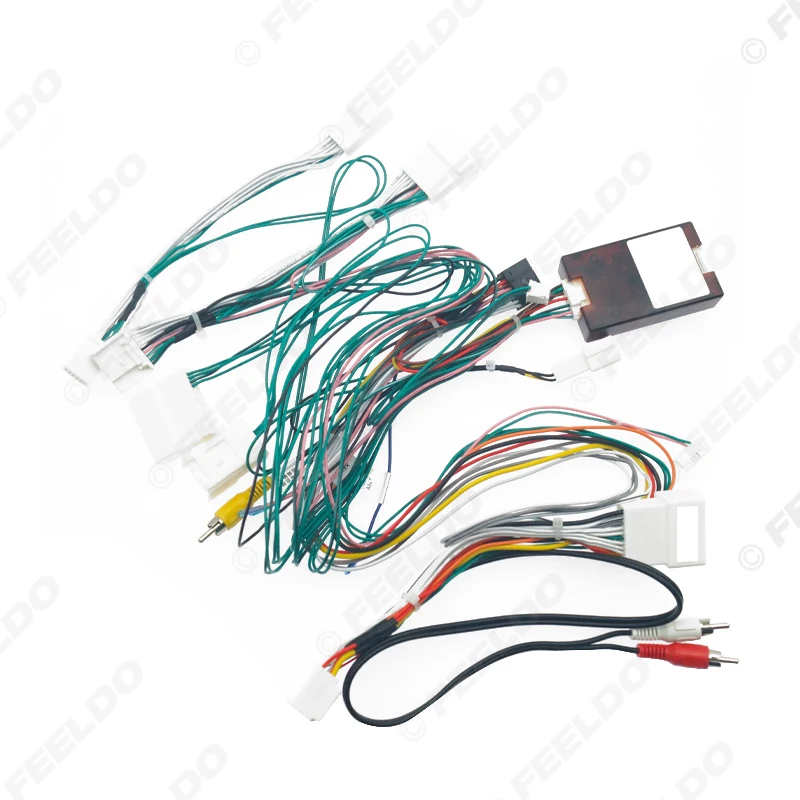 

FEELDO автомобильный 16-контактный жгут проводов адаптер кабеля для Lexus Lx470 Land Cruiser LC100 установка послепродажного обслуживания Android стерео