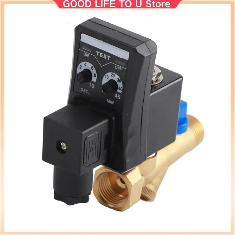 

G1/2 DN15 Automatic Electronic Timed Drain Valve For Air Compressor Condensate Management AC220V-ABGL