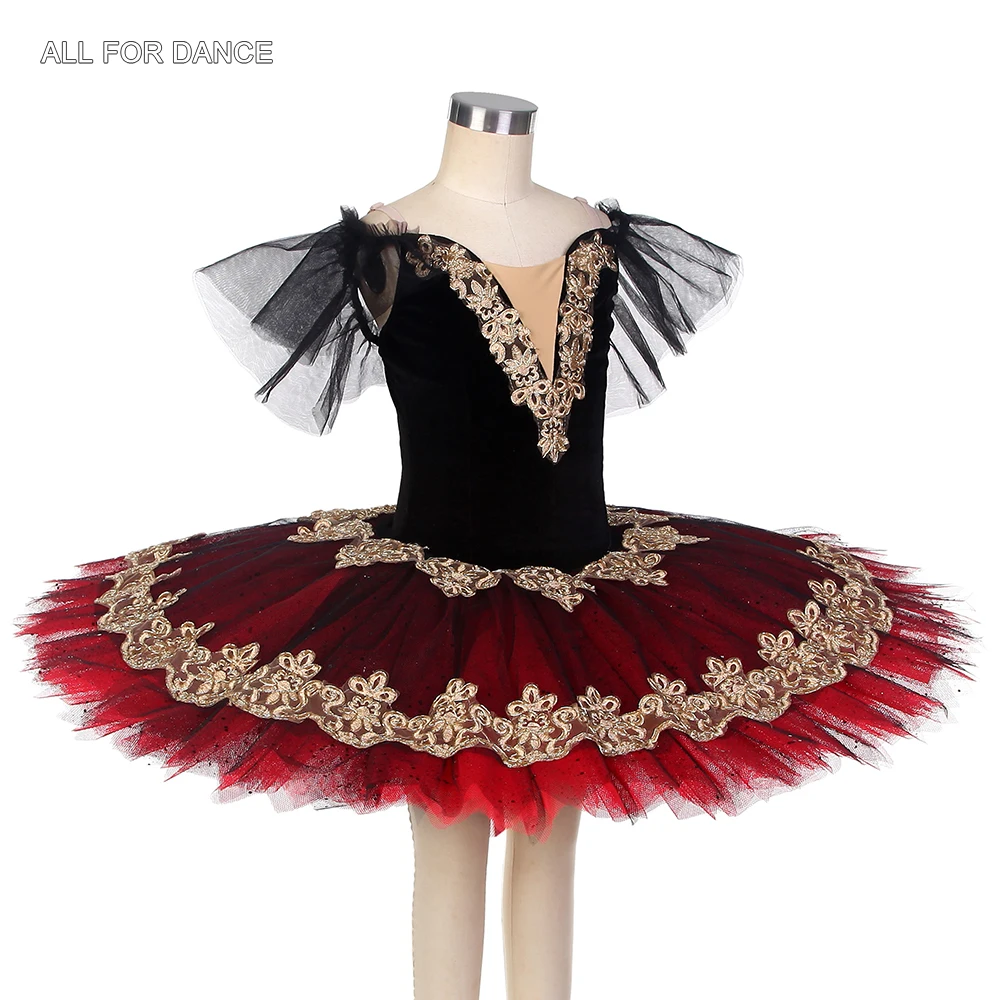 BLL483 جديد قبل المهنية الباليه توتو فطيرة توتو فتاة والنساء مرحلة الأداء الباليه توتو الأخضر المخملية صد توتو #3