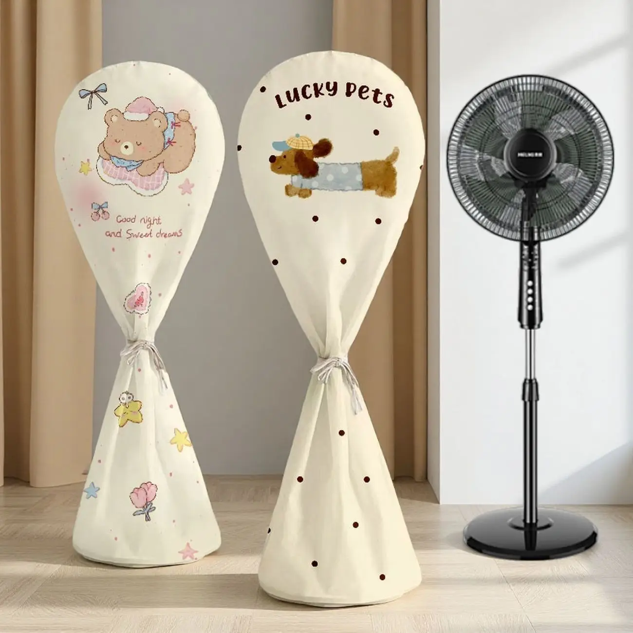 Fan dust cover All-inclusive floor fan Electric fan cover Floor-to-ceiling universal protective cover