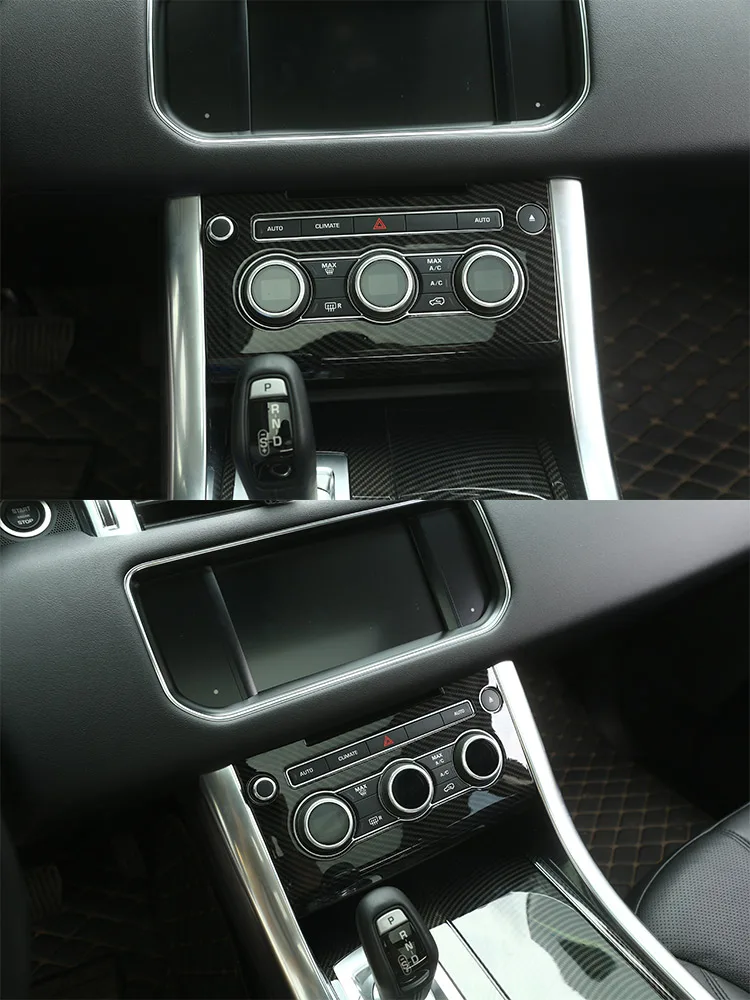 Für Land Rover Range Rover Sport 2014-17 Carbon Faser Auto Center Control Panel Lenkrad Tür Trim Aufkleber auto Zubehör – Detail 8