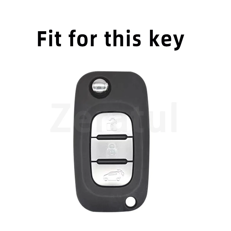 3 Buttons TPU Key Case Cover For Renault Fluence Clio Megane for Mercedes for LADA Vesta Granta XRay Kalina Priora Sedan Sport