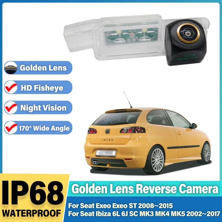 

Камера заднего вида для Seat Ibiza 6L 6J SC MK3 MK4 MK5 Exeo Exeo ST CCD Камера ночного видения Камера парковки заднего вида Камера номерного знака