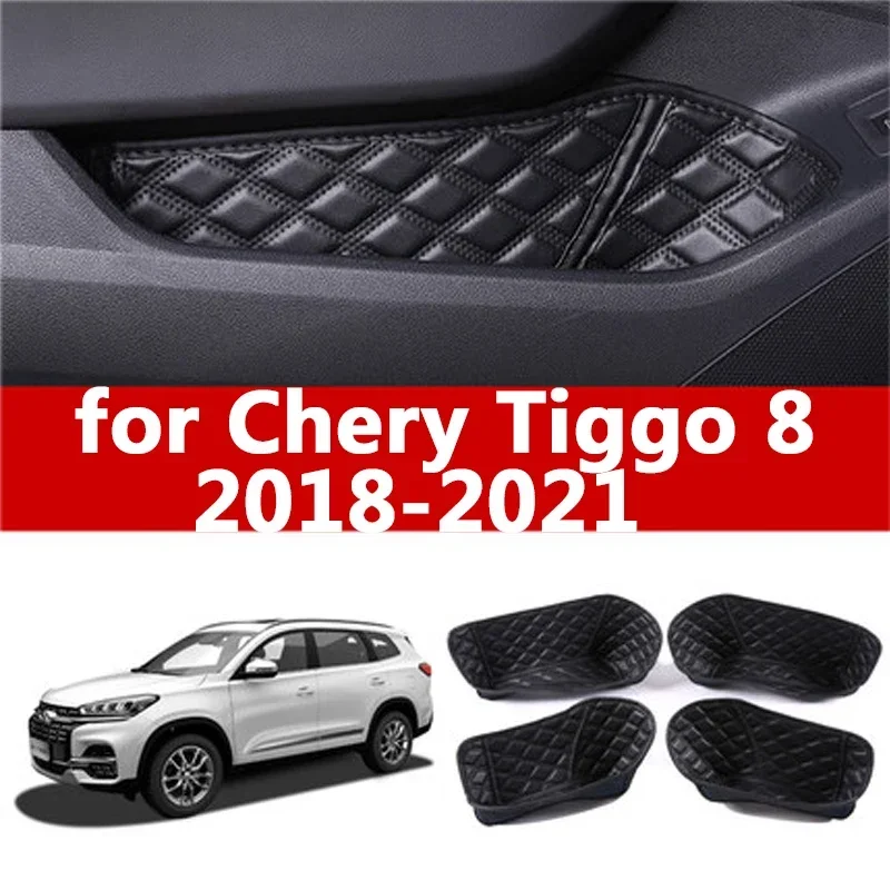 

For Chery Tiggo 8 2019 2020 2021 2022 Car Front Rear Door Inner Armrest Handle Storage Multifunctional Anti-dirty Box Accessorie