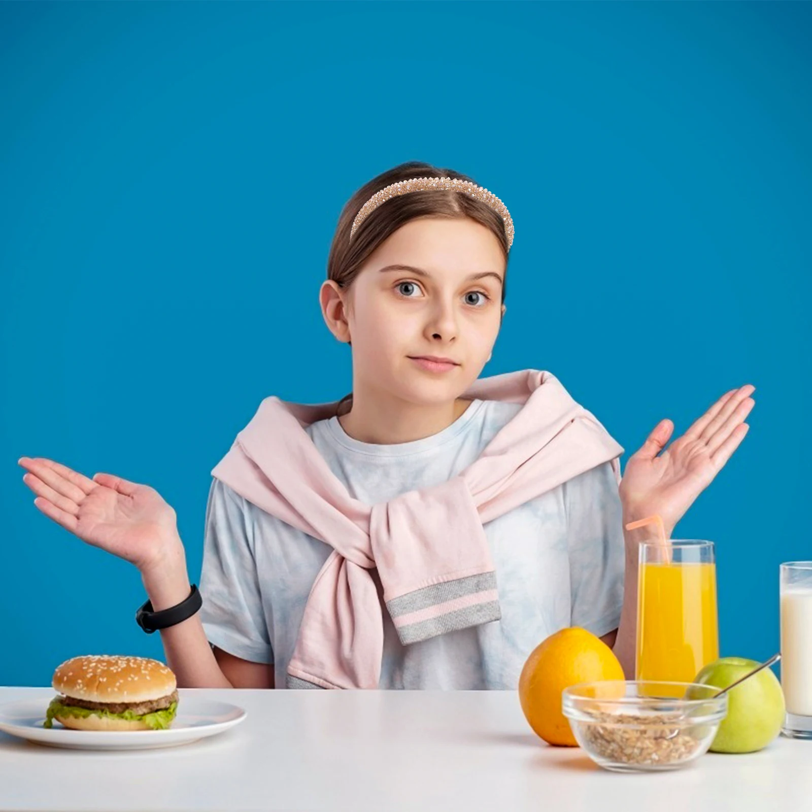 Beaded Headband Vintage Elegant Headdress For Women Party Banquet Headbands Hair Decor Accessory