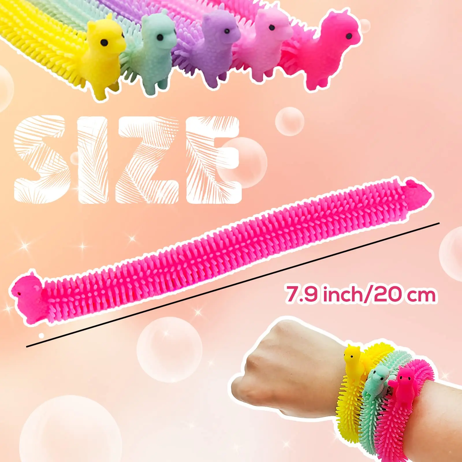 Stretchy Fidget Toy,Upgraded Sensory String,Colorful Stretchy Strings Fidget Toy for Adults,Autism,Stress Relief,Strengthen