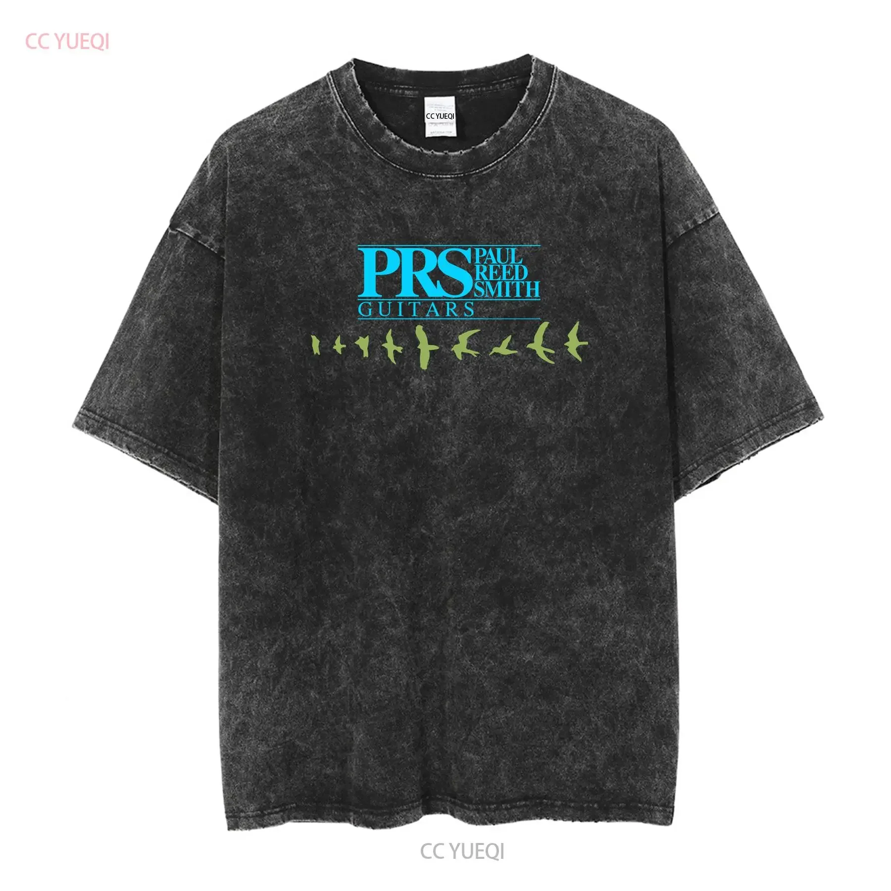 NEW SHIRT PAUL REED SMITH GUITARS SYMBOL LOGO BLACK T FUNNY SIZE S TO 5XL vintage Washed designer clothes Versatile Stretched