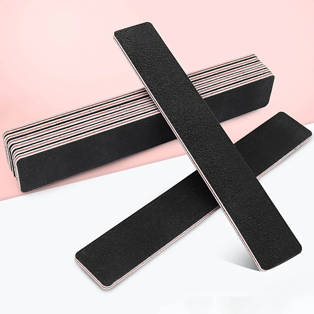 

Professional 5/10pcs Double-Sided Washable Emery Boards - Ideal for Manicure & Pedicure, Sanding, Buffing & Smoothing - Perfect