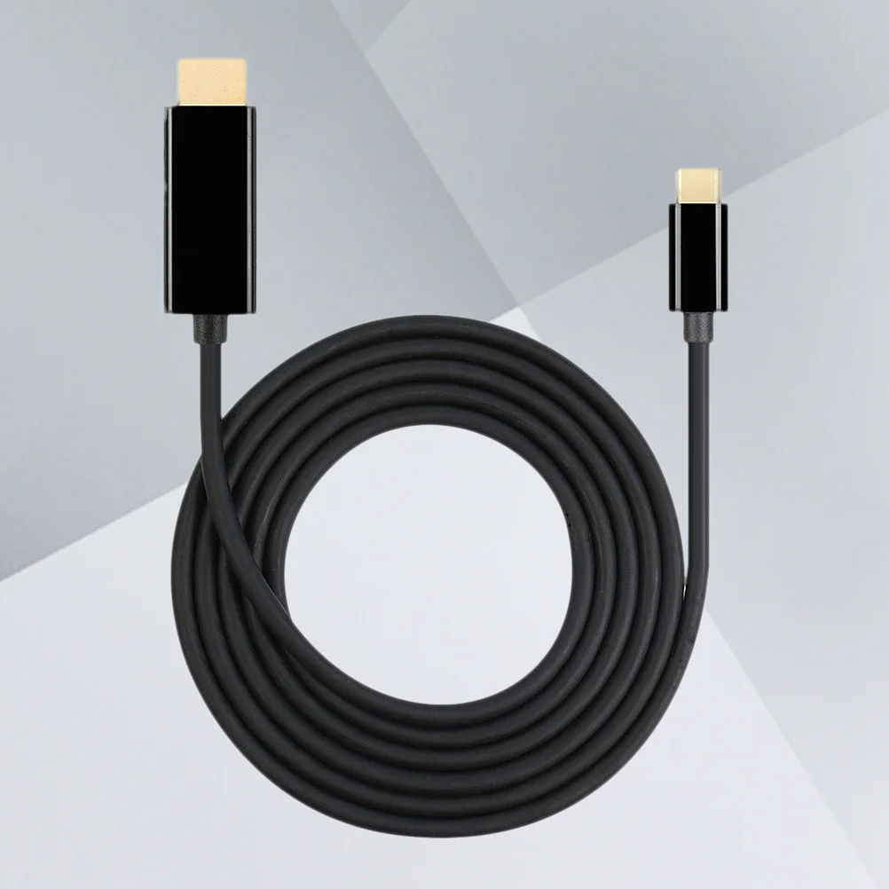 

1.8M Usb Type-C To Vga Adapter Cable For Laptop Monitor Projector Black Type C Adapter Type C Converter 4K Cord Pc