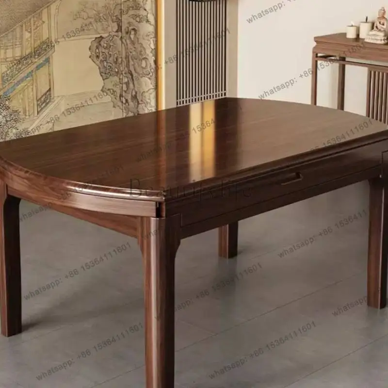 Factory Direct Sales Party Minimalist Dining Tables Brown Small Space Design Oval Kitchen Tables Italian Solid Wood Mesas De Com