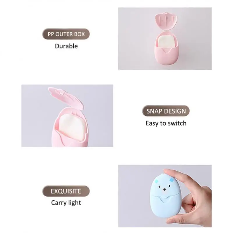 Hand Washing Pads For Outdoor Travel Cleaning Portable Test Tube bottled Disposable Hand Washing Soap Tablets Students Children