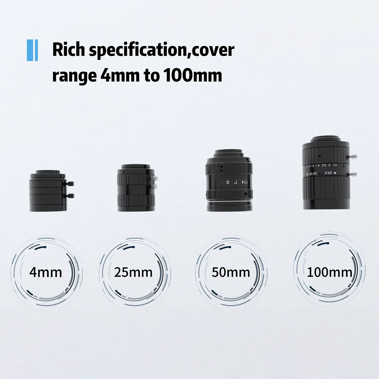 Фиксированный объектив камеры C-Mount 85 мм F2.0, 4/3 дюйма, с креплением M12 с ручной диафрагмой, разрешение 3 МП