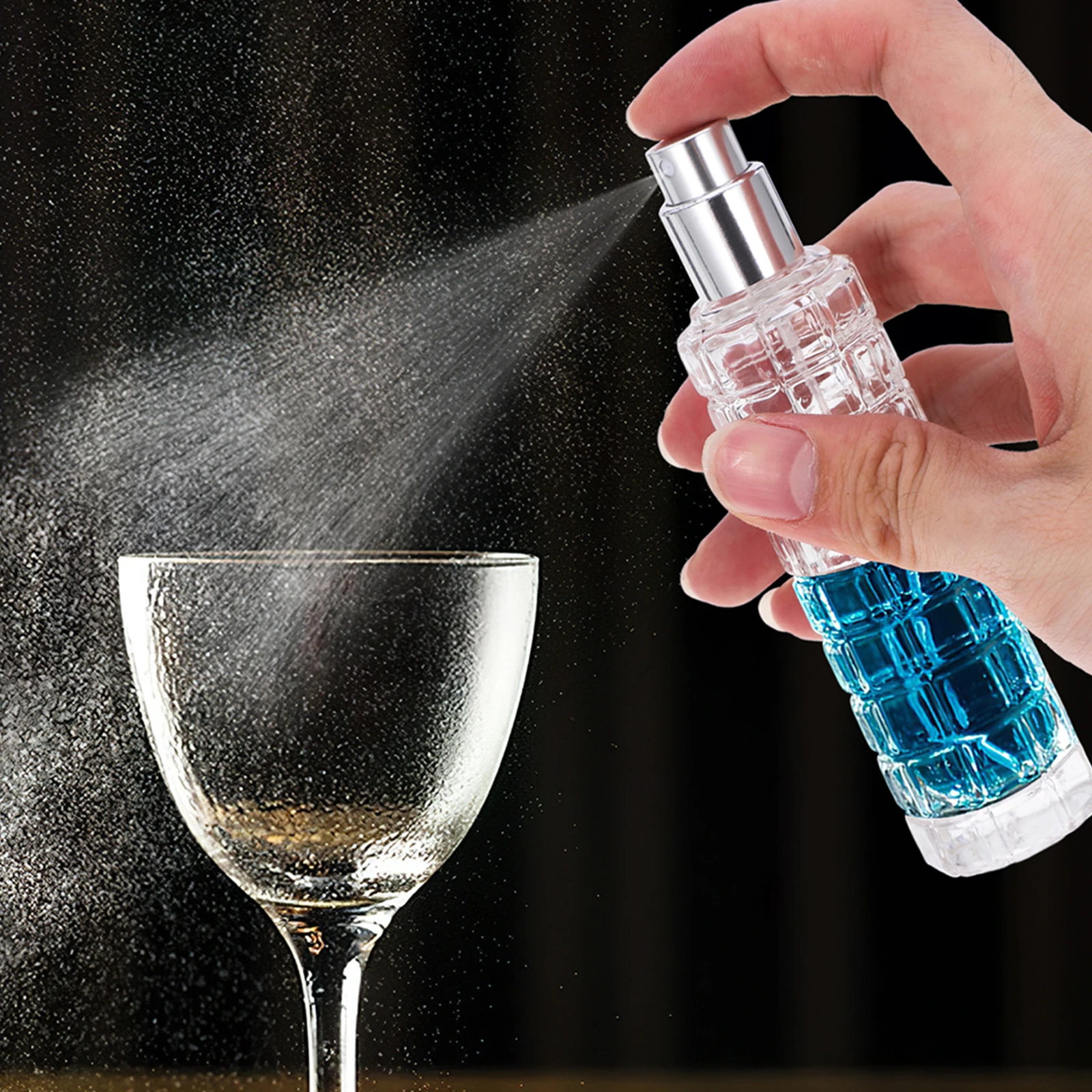 

3Pcs Glass Bitters Spray Bottle 30Ml Clear Atomizer Mister for Cocktail Coffee Perfume Refillable Portable Dispenser Mixologist