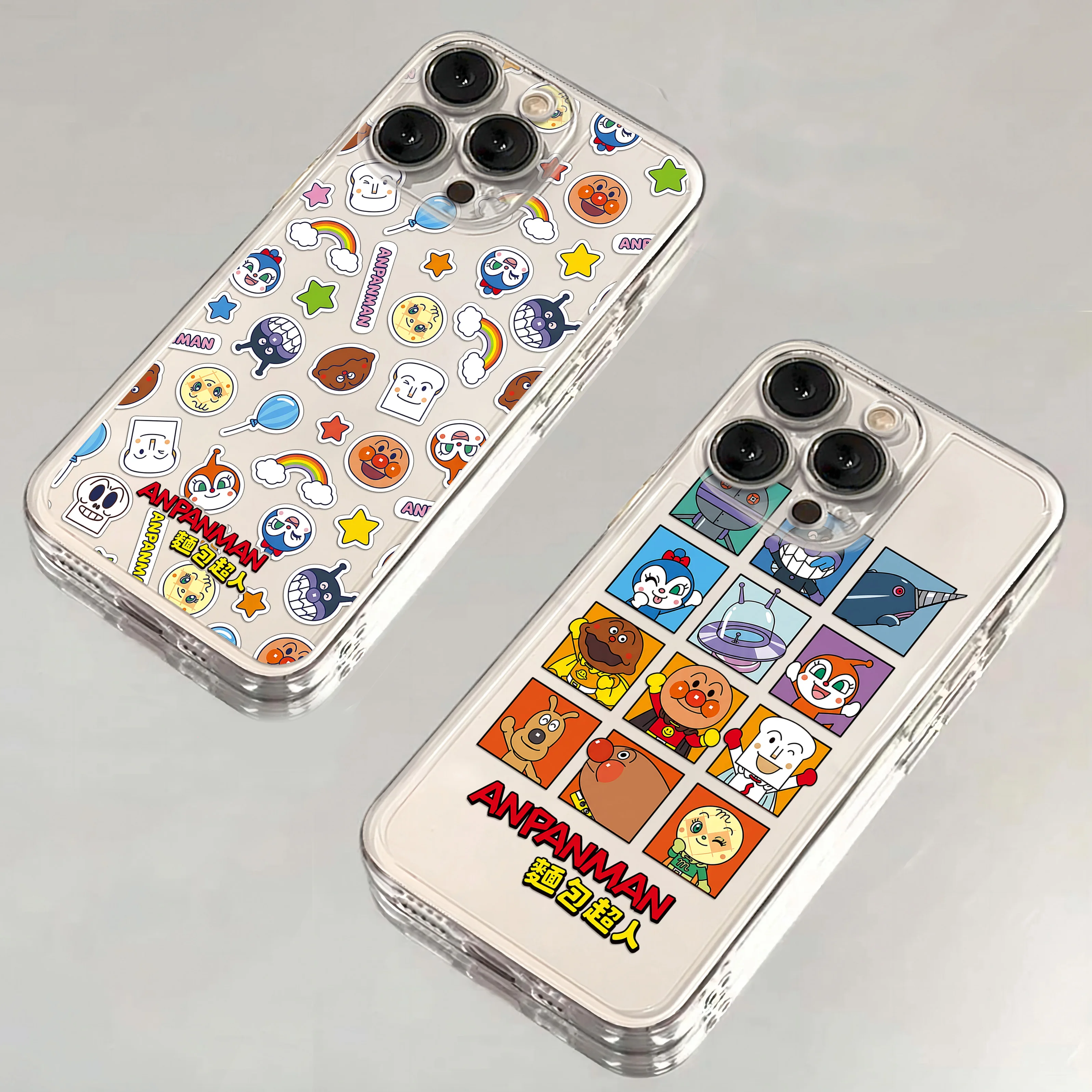 Cartoon Cute Anpanmans Phone Case For Samsung S26 S25 S24 S23 S22 S21 S20 FE Note20 Note10 Plus Ultra Lite Edge 5G Clear Cover