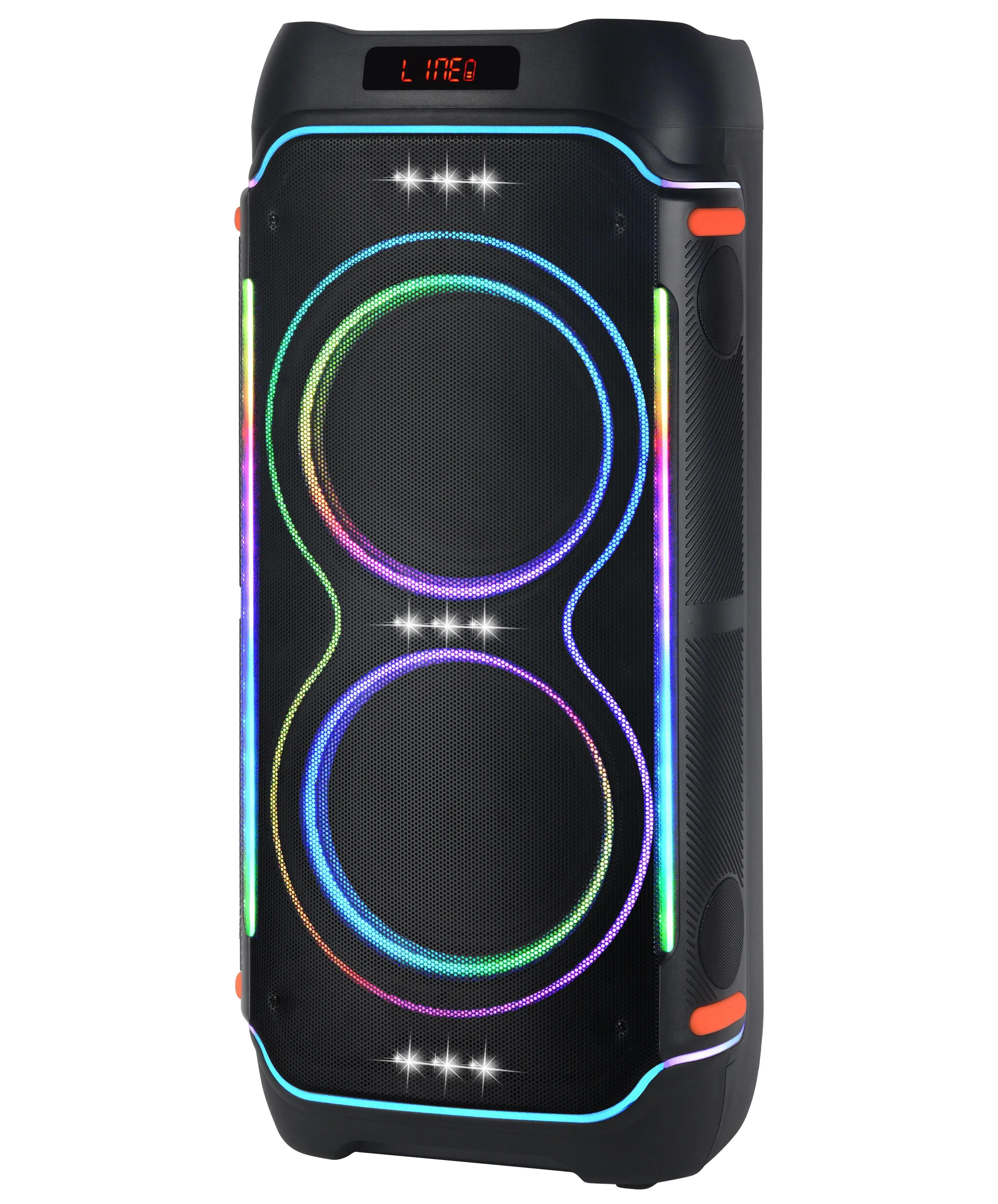 

NDR-1810 Dual 10inch High Power Speaker Outdoor Home Party Dj Karaoke Speaker With Wireless Mic Rgb Light Microphone