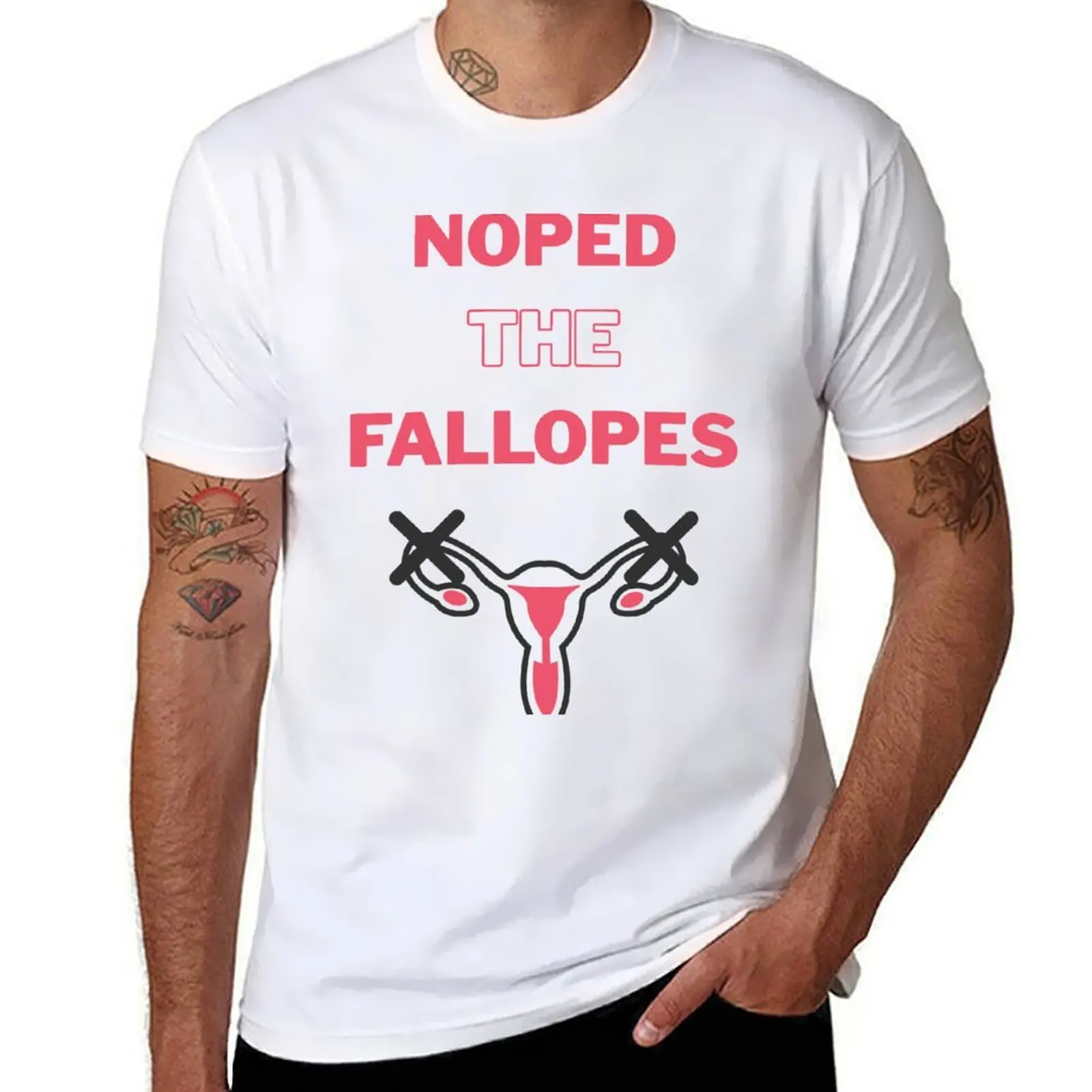 

Noped the Fallopes (white) T-Shirt black cotton t-shirt plain for man package t shirts with prints T-Shirt