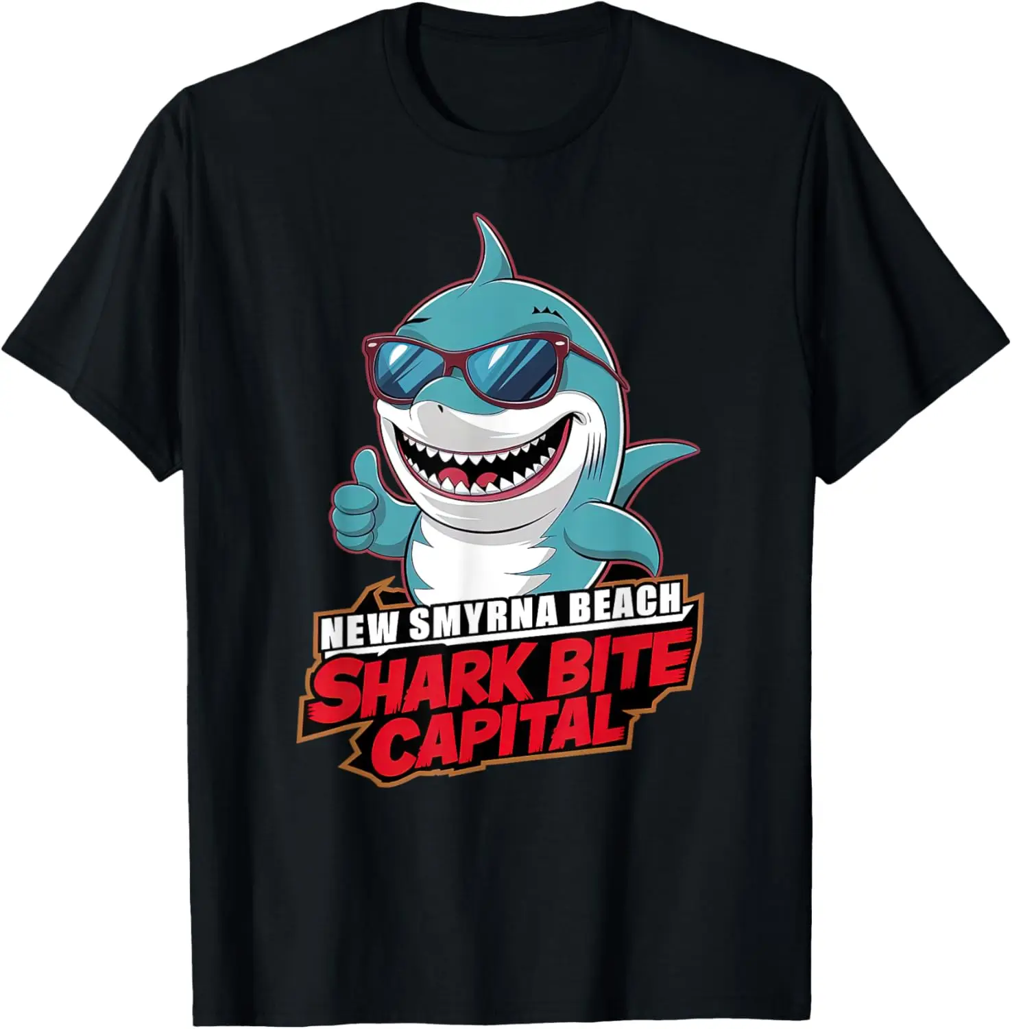 New Smyrna Beach: Shark Bite Capital Of The World Graphic T-Shirt