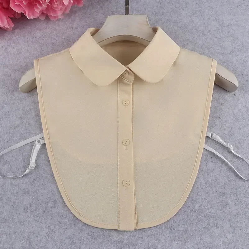 Womens Casual Lapel Shirt Detachable Collar Removable Lapel Shirt Fake Collar Blouse Neckwear Sweater Apparel Accessories