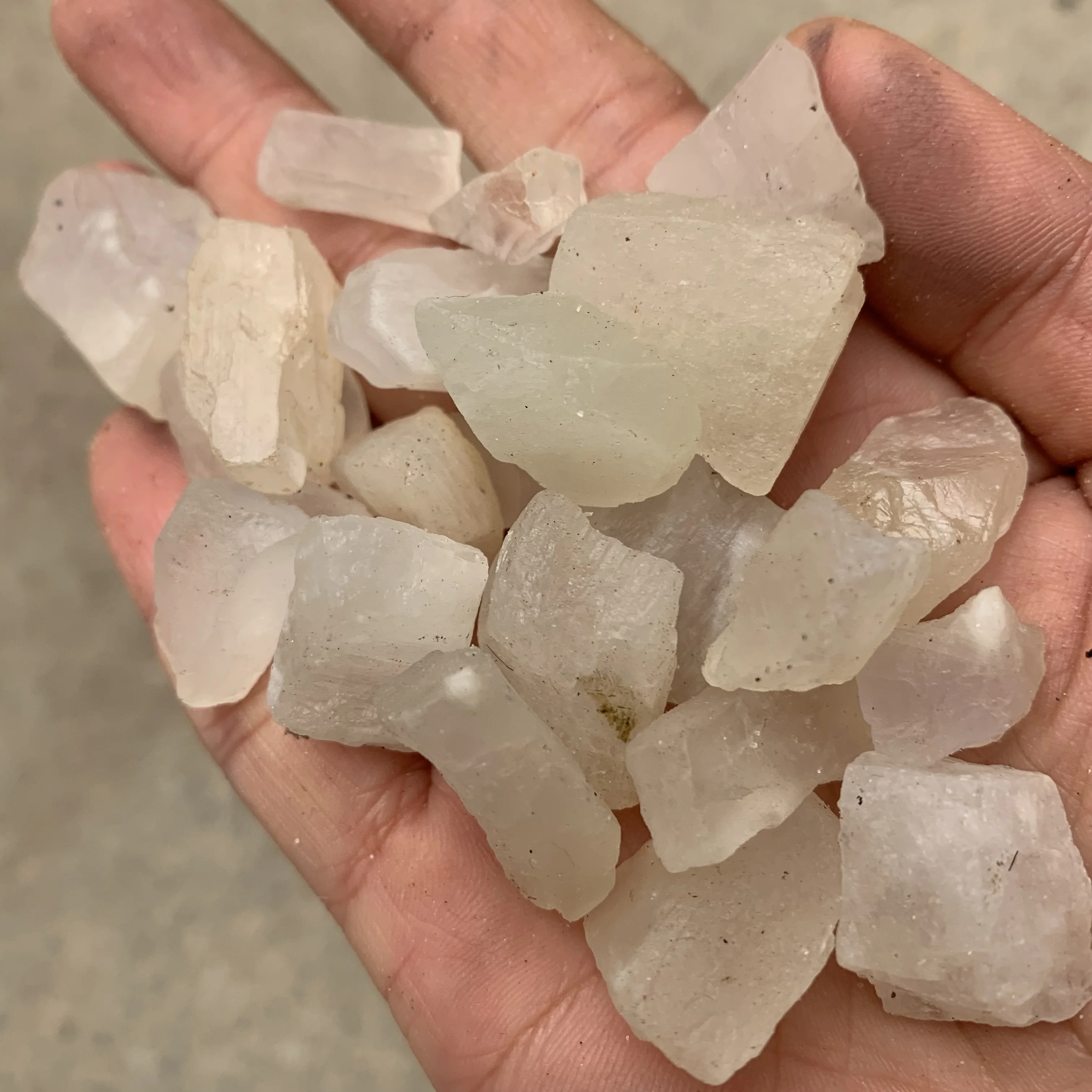 Natural Raw white Moonstone Crystal Rough Moonstone from Madagascar
