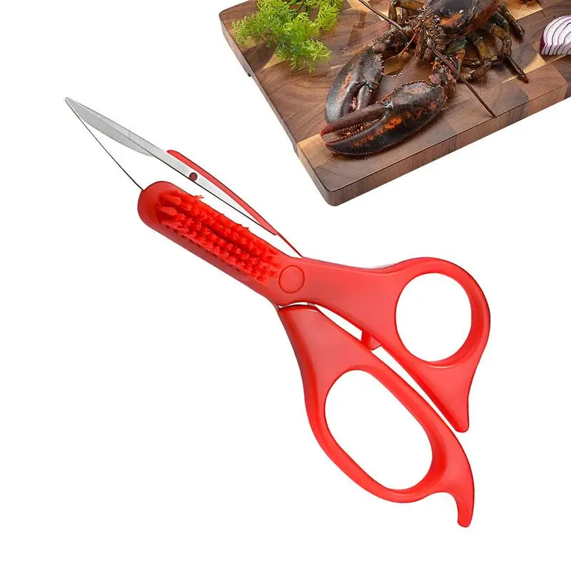 Seafood Scissors Seafood Shears Crab Scissors Multifunctional Anti-Slip Seafood Tools Efficient Crab Legs Crackers And Tools For