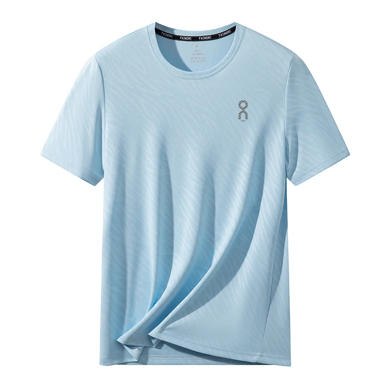 

Qui Dry Breathable Ice Silk ort Sve T-irt Men's Outdoor Casual Climbing Hanfu Sport Fitn Running Hiking T-irt