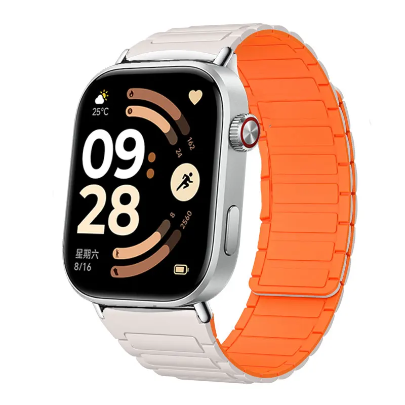 Powerful Magnetic Bracelet For Redmi Watch 6Active/6Lite Sport Silicone Strap For Redmi Watch 6 5 4/Mi Band 8pro 9pro 10pro Band