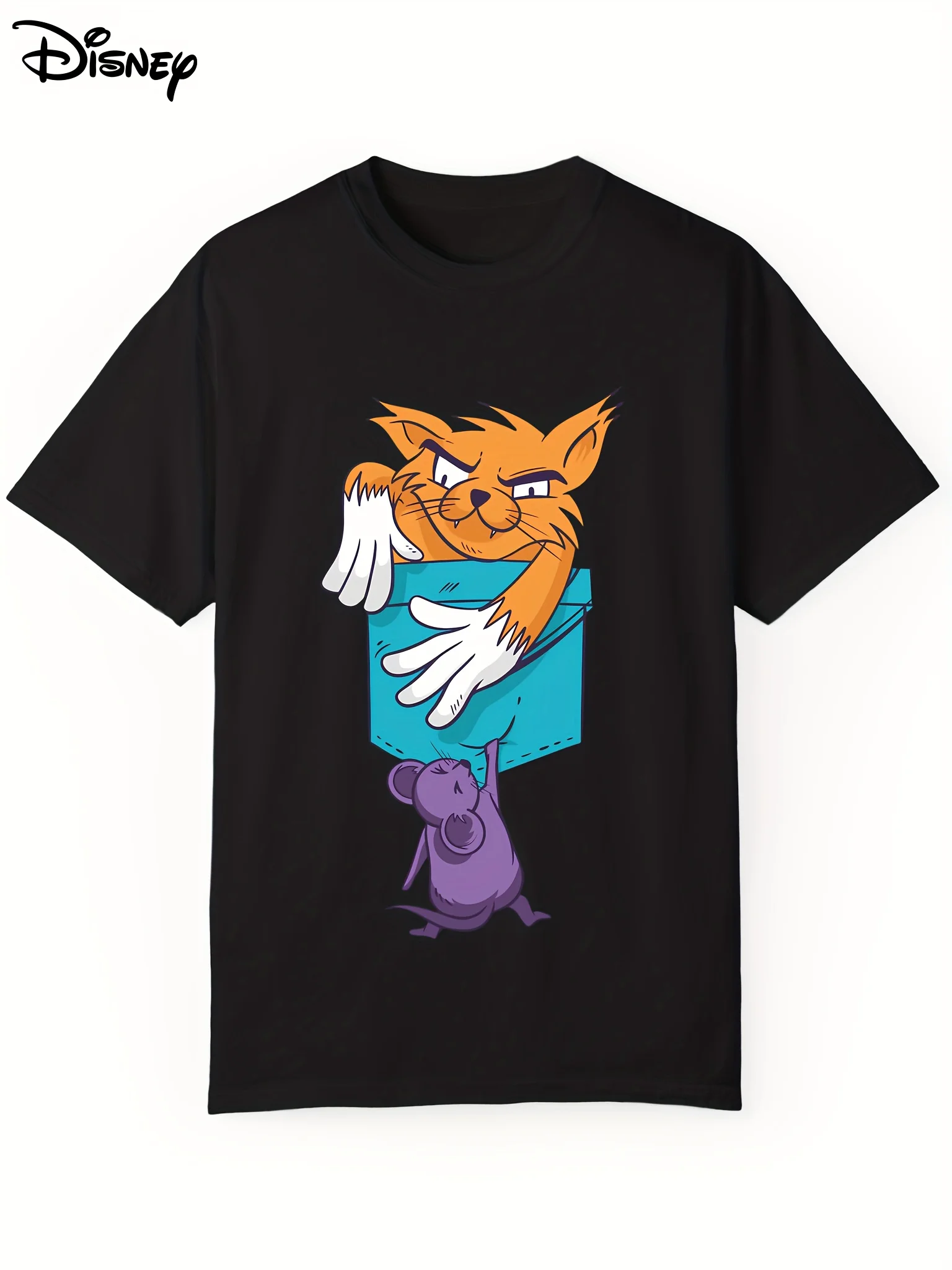 

Tom and Jerry Graphic Printing Summer Autumn Winter Cotton Men's and Women's T-shirts Short Sleeves Luxury Outdoor Sports Brand
