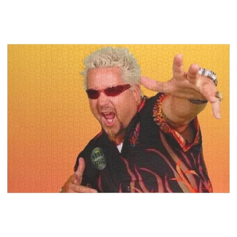 

guy fieri Jigsaw Puzzle Wooden Boxes Personalized Baby Toy Puzzle