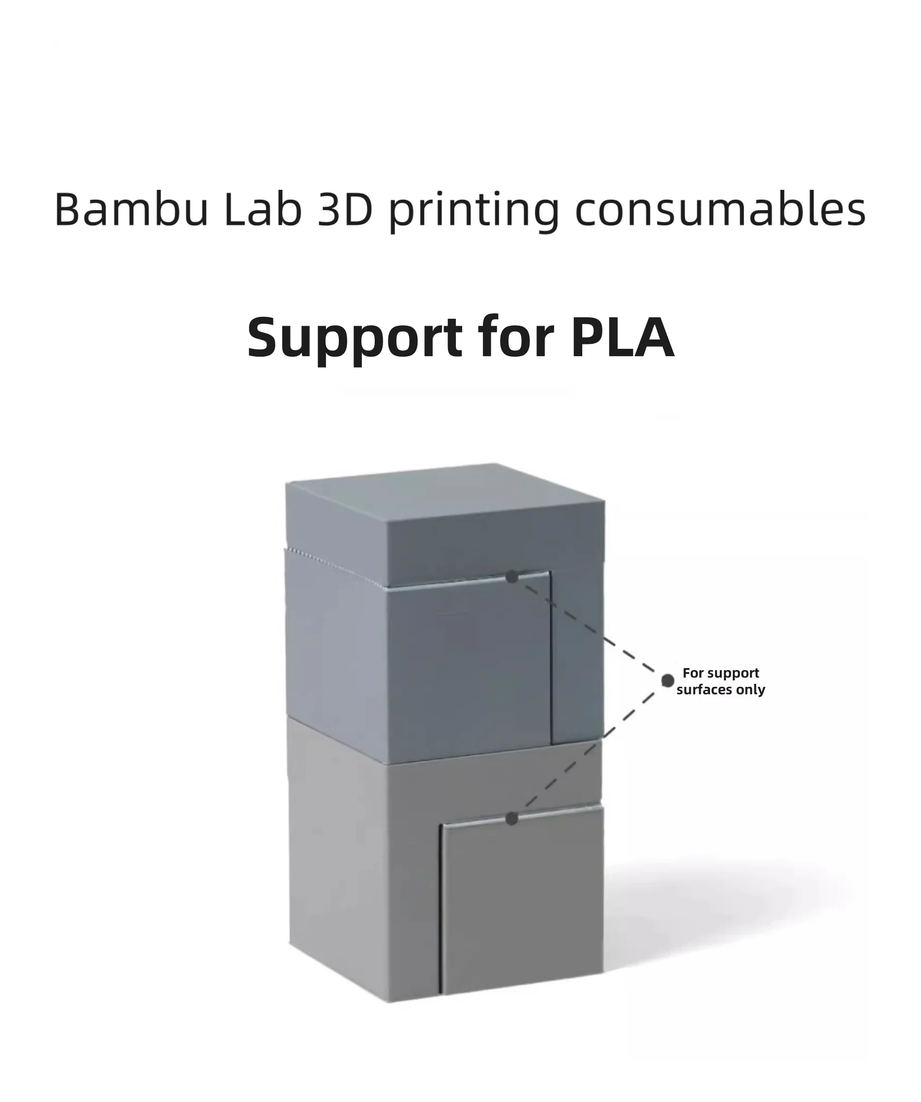 

Bambu Lab Support W for PLA Breakaway Support consumables to peel off offline materials RFID intelligent parameter recognition