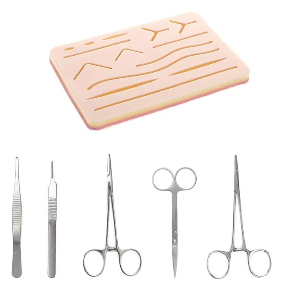 1-4Set Medical Stencils Surgical Suture Practice Training Kit Surgical Skin image 4