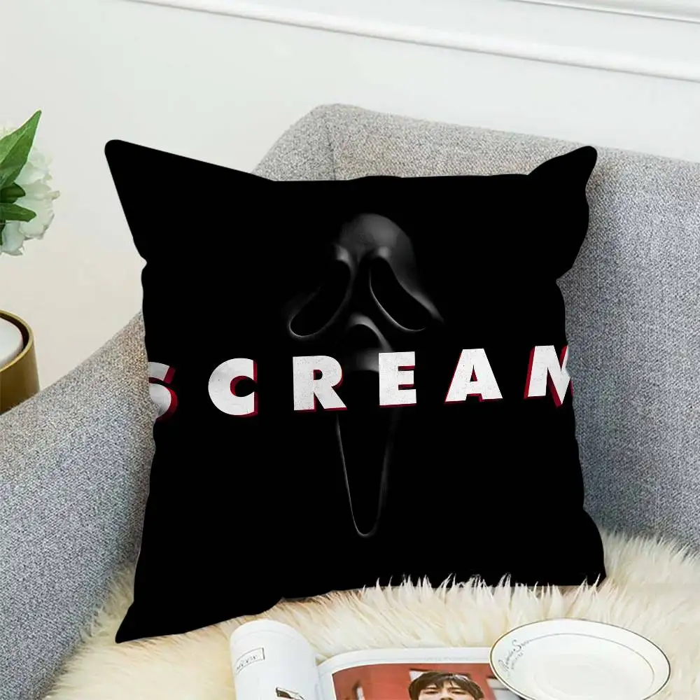 

Ghostface Pillow Case Double-Sided Printing Cushion Cover 45x45 Decorative Cushions Sofa Home Decor Soft Pillowcase