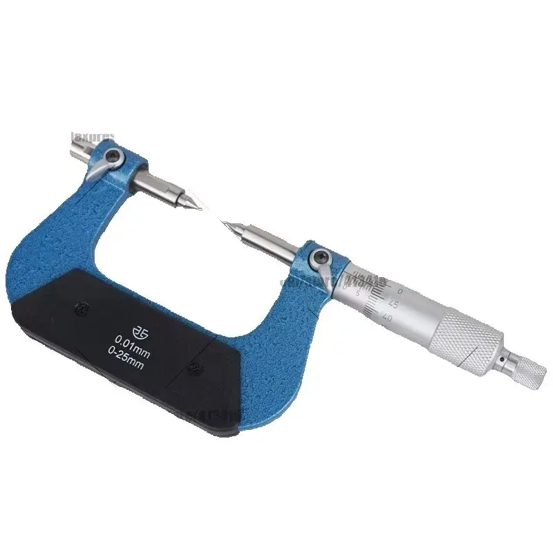 Xibei Gear Tooth Micrometers 124-173 0-25mm 25-50mm 207SERIES Interchangeable Ball Anvil/Spindle Tip Type Modulus Micrometer