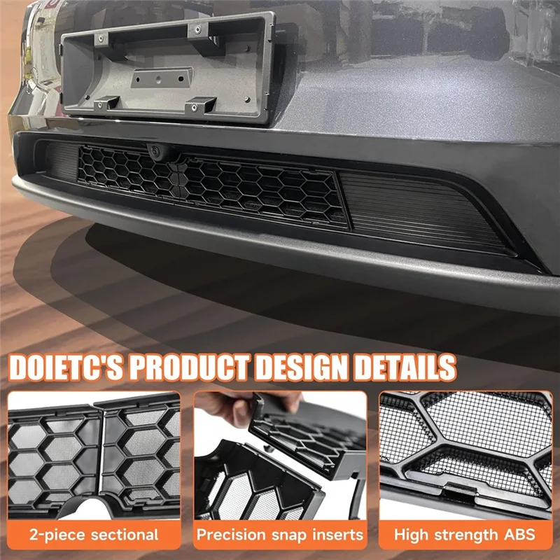 

Front Bumper Grill Mesh For Tesla Model Y Juniper 2025 Air Inlet Vent Cover Grille Guards Anti-Insect Net Accessories