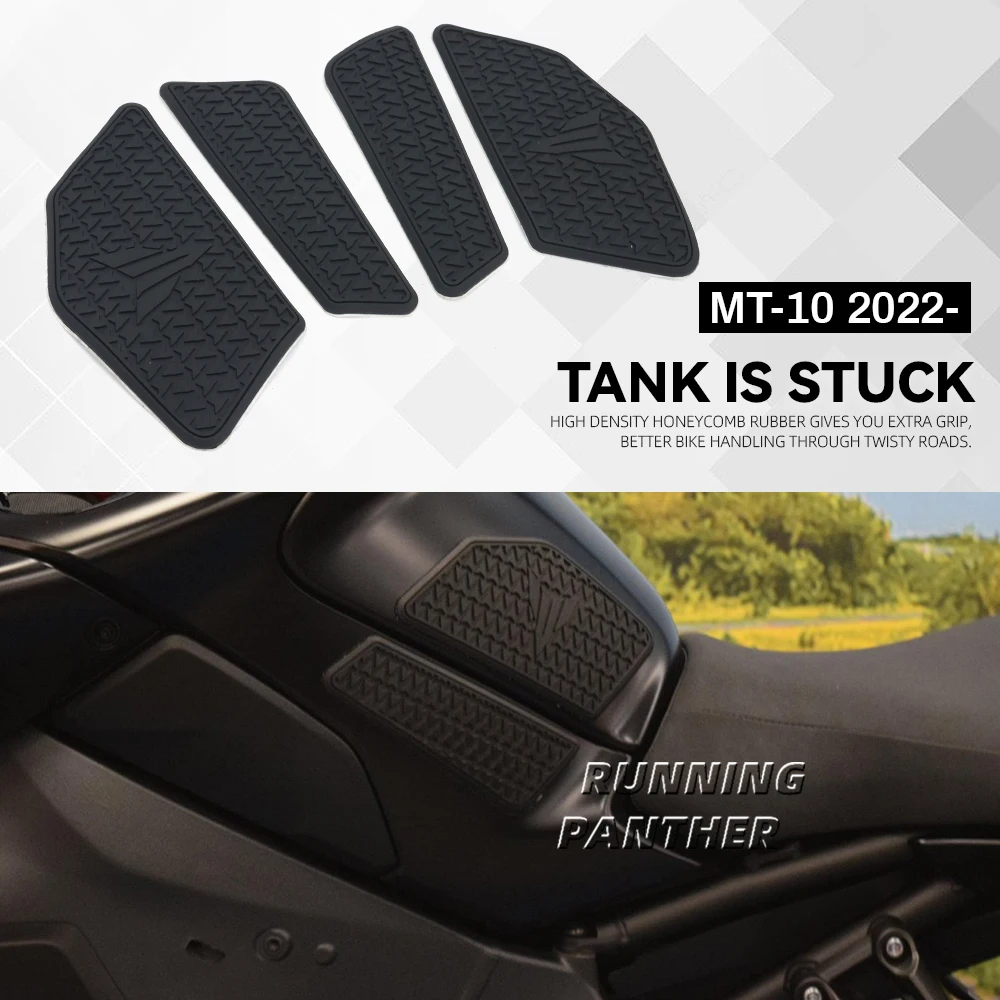 Logo Protector Sticker Motorcycle Fuel Tank Pad Anti slip Stickers Knee Grip Side Decals For YAMAHA MT10 MT-10 mt10 2022 2023